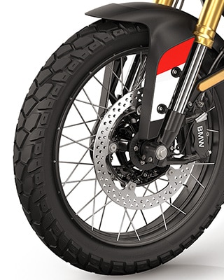 Kreuzspeichenräder der BMW F 450 GS