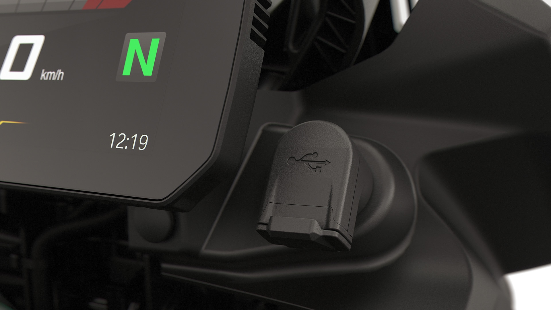 Der USB-Port der F 800 GS