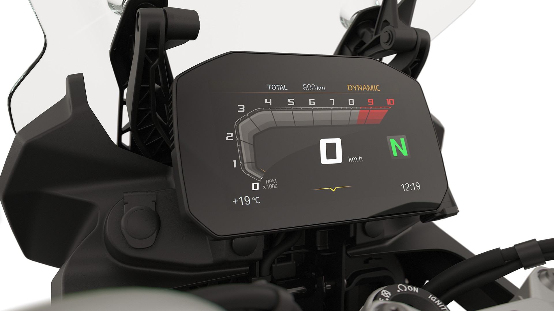 TFT-Display mit Connectivity der BMW F 800 GS