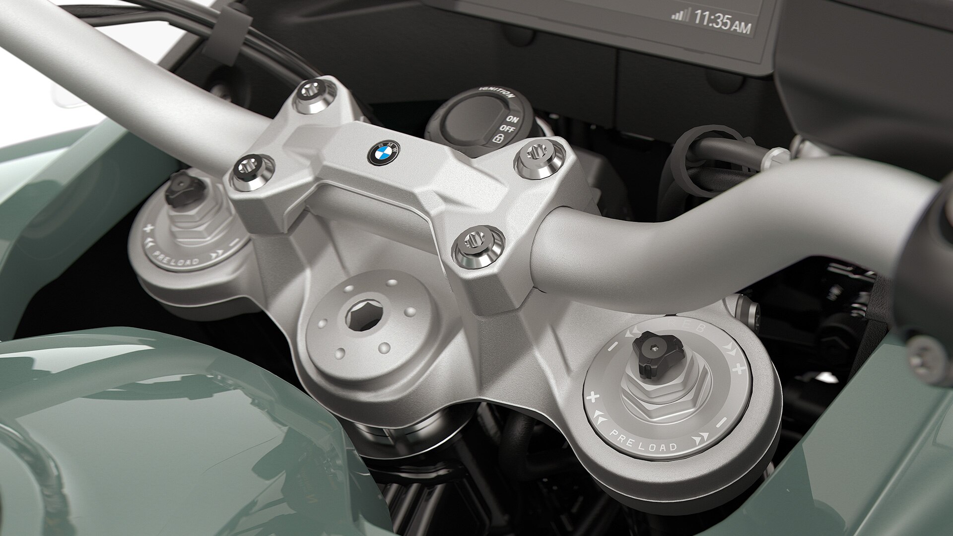 Die einstellbare Gabel der F 900 GS Adventure von BMW Motorrad