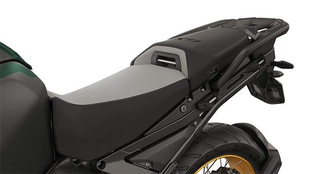 Komfortfahrersitz und Komfortsitz Sozius inklusive Sitzheizung