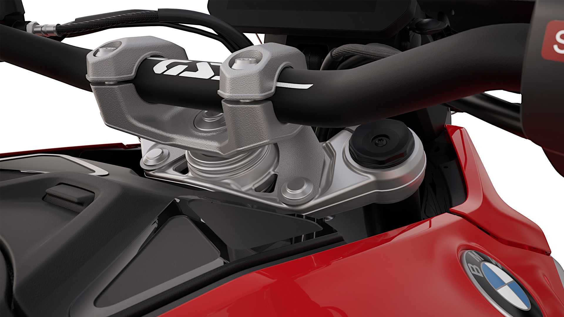 Gabelbrücke mit BMW EVO Telelever der R 1300 GS von BMW Motorrad