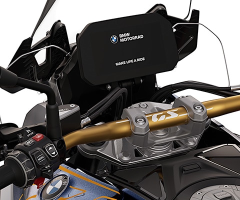 Der goldene Lenker der BMW R 1300 GS Option 719 Biscaya