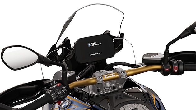Der goldene Lenker der BMW R 1300 GS Option 719 Biscaya