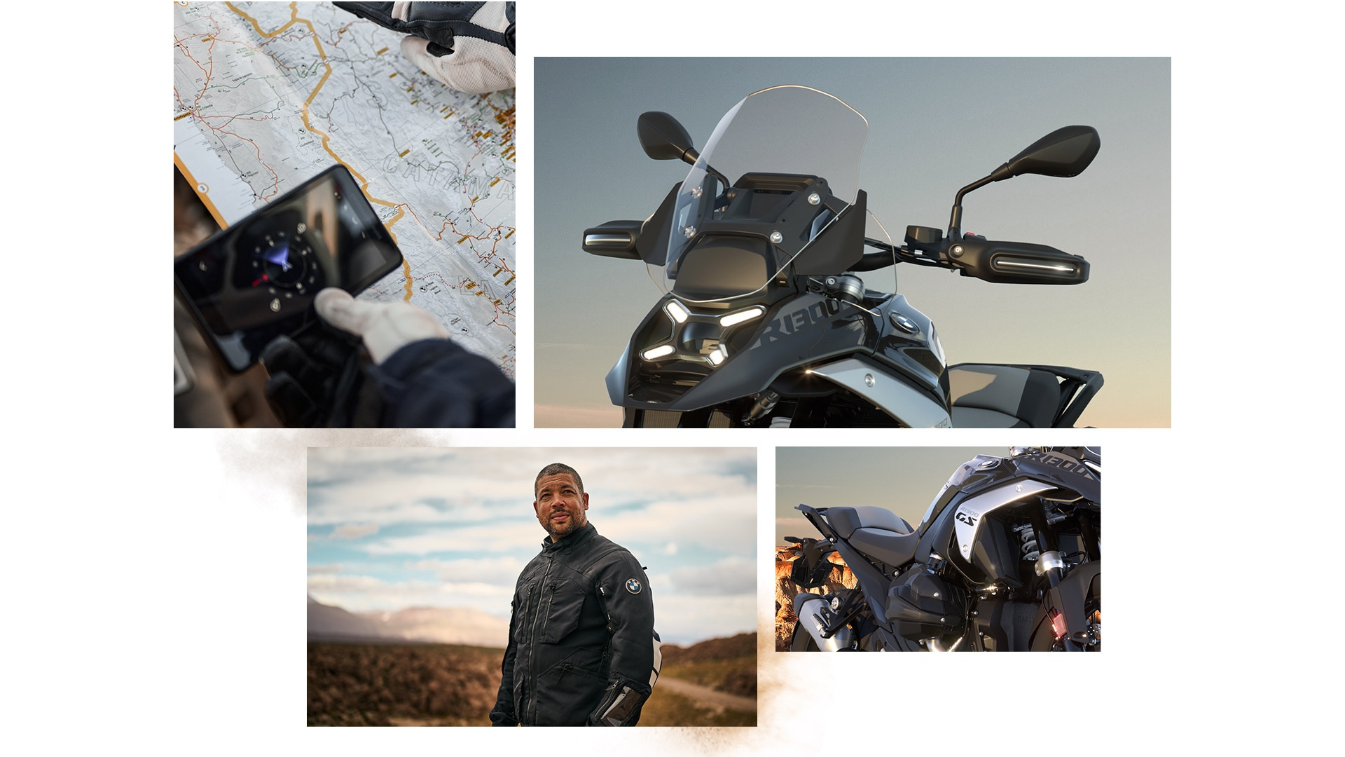 Das dynamische Design der R 1300 GS Triple Black von BMW Motorrad