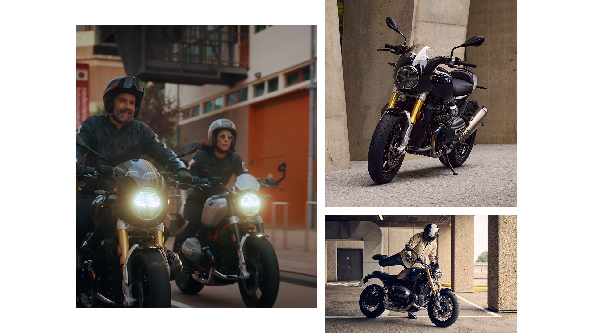 Collage der Designelemente der R 12 nineT von BMW Motorrad