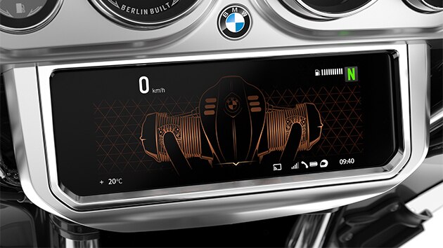 Das TFT-Display der R 18 Transcontinental.