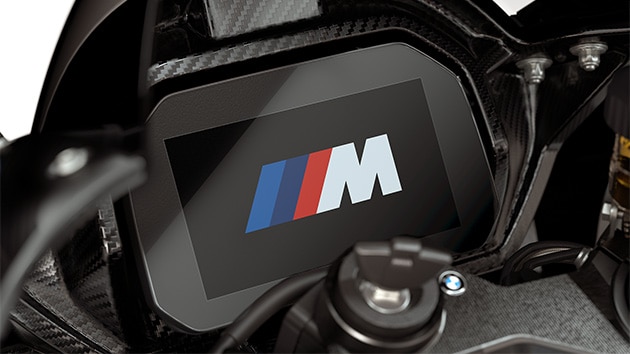 M Logo auf dem TFT-Display der M 1000 RR