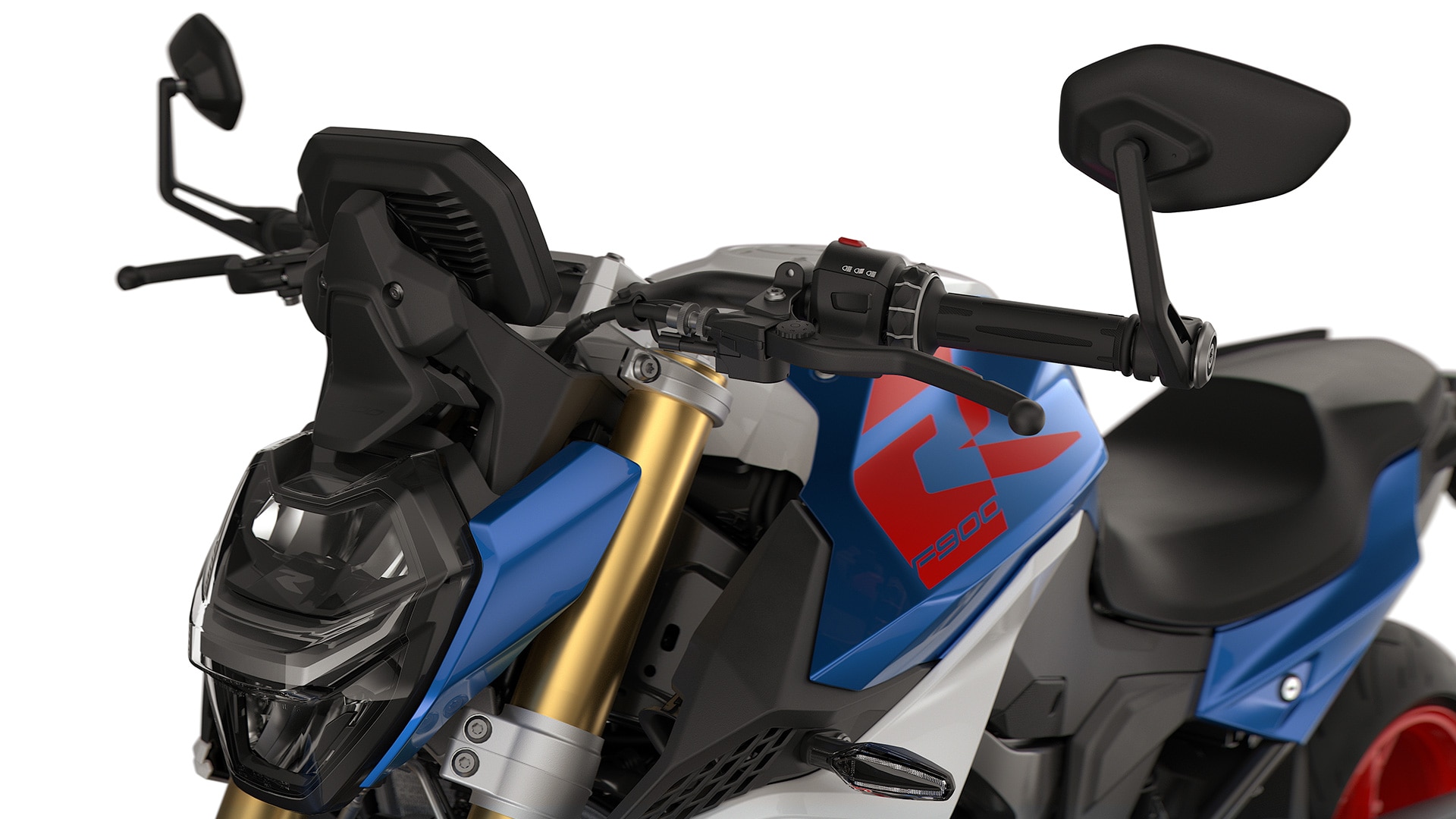 Die Lenkerendspiegel der F 900 R von BMW Motorrad