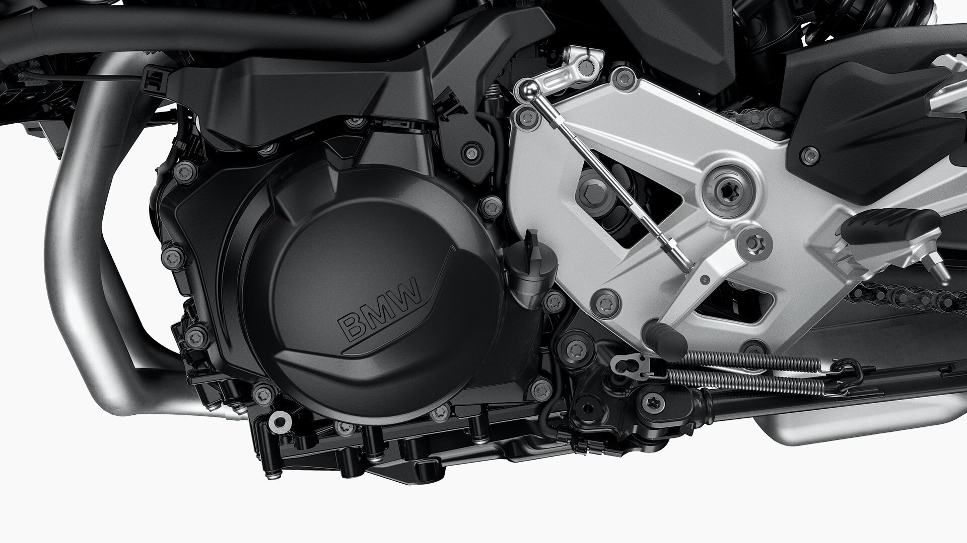 Wir sehen den Motor der F 900. Er ist das Herzstück der F 900 R und Garant für Deinen Fahrspaß.