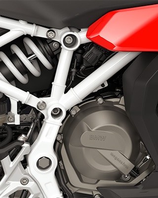 Der Reihenzweizylinder Motor der F 450 RR von BMW Motorrad