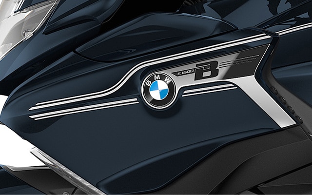 Die K 1600 B Edition II von BMW Motorrad in Imperialblau metallic