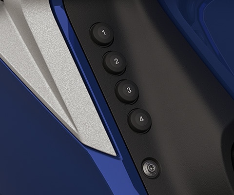 Fokus auf die vier nummerierten Favoritentaster.