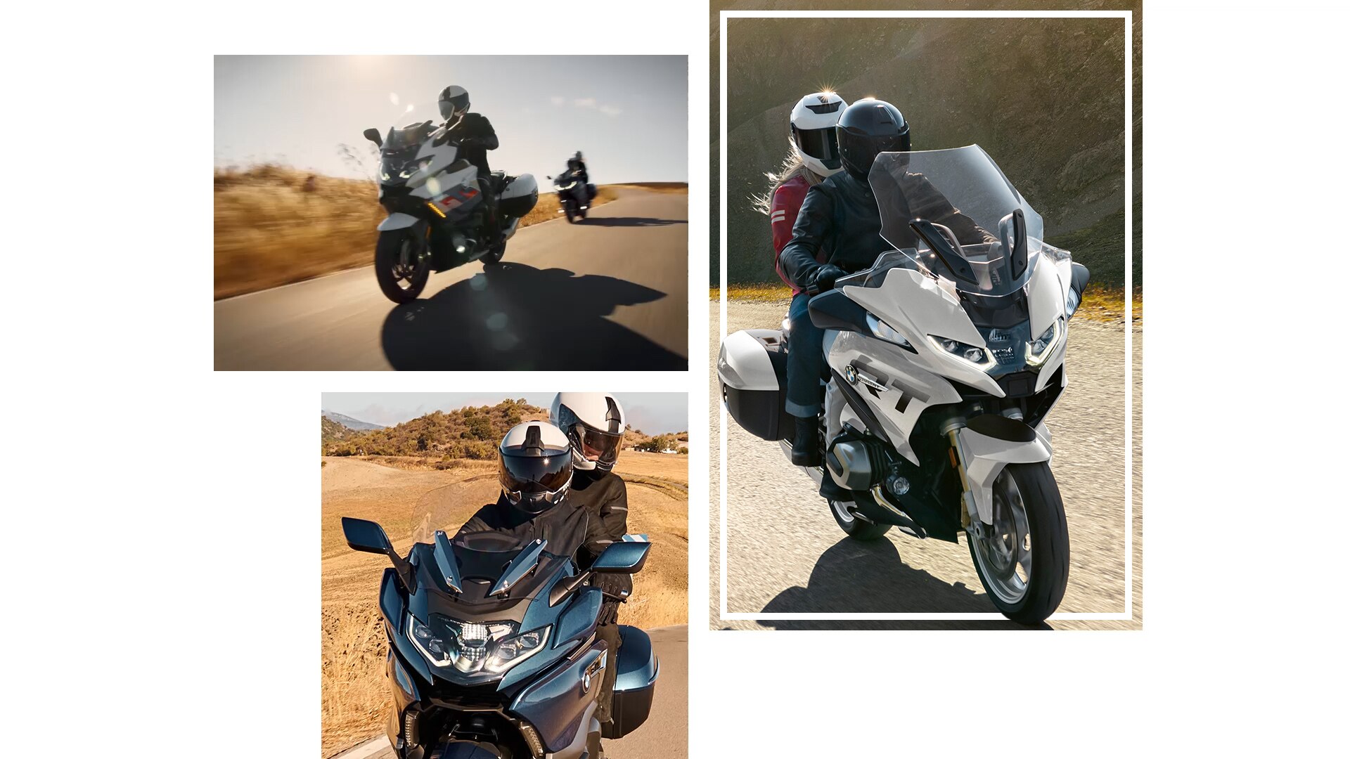 Fahraufnahmen der BMW Motorrad Tourer.